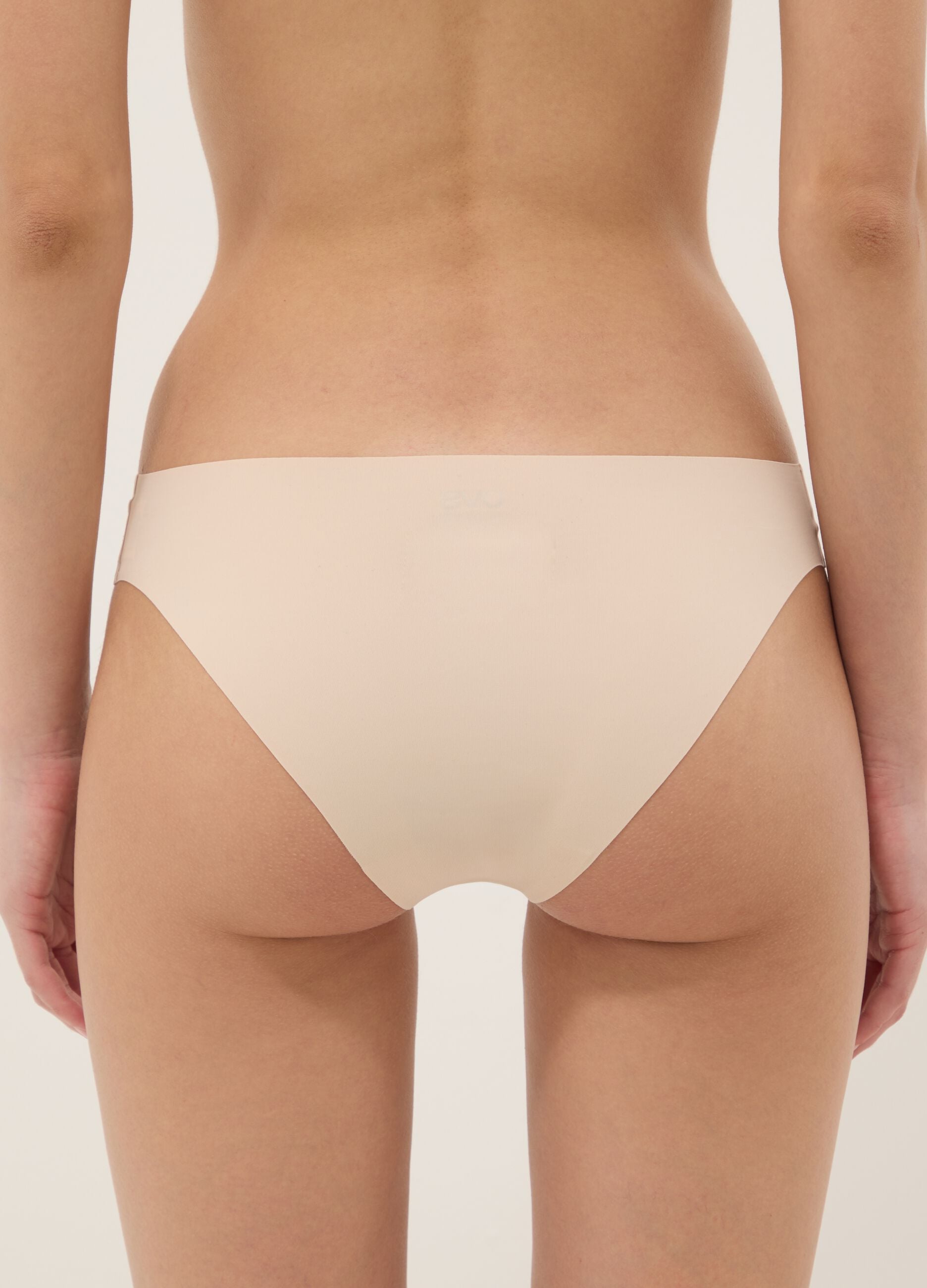 Pink regular fit seamless briefs