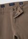 Brown slim-fit stretch cotton twill trousers_5