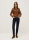 Brown Satin Regular Fit Shirt_0