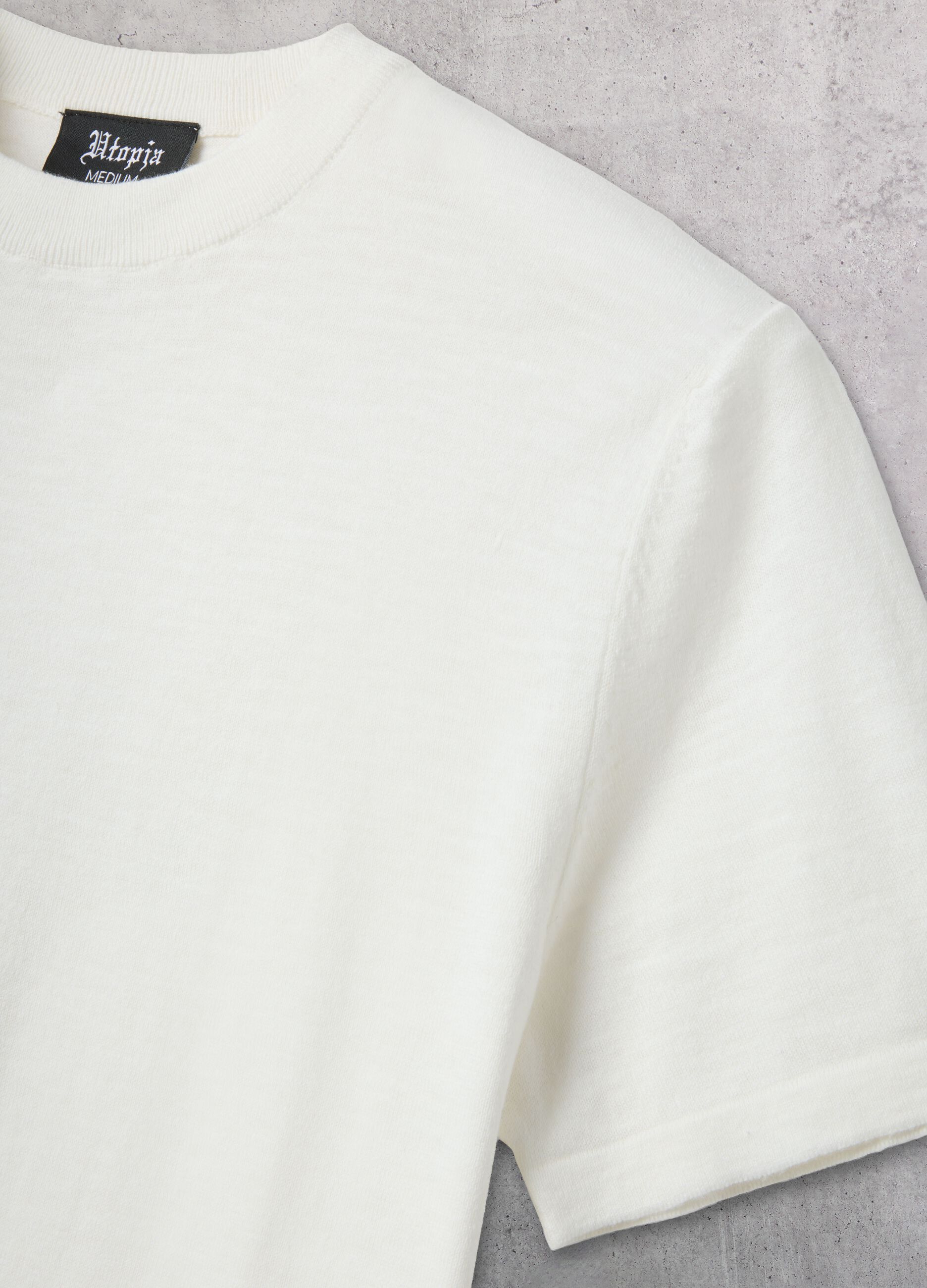 White Knit T-Shirt