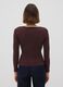 Brown pure cotton regular-fit crew-neck T-shirt_3