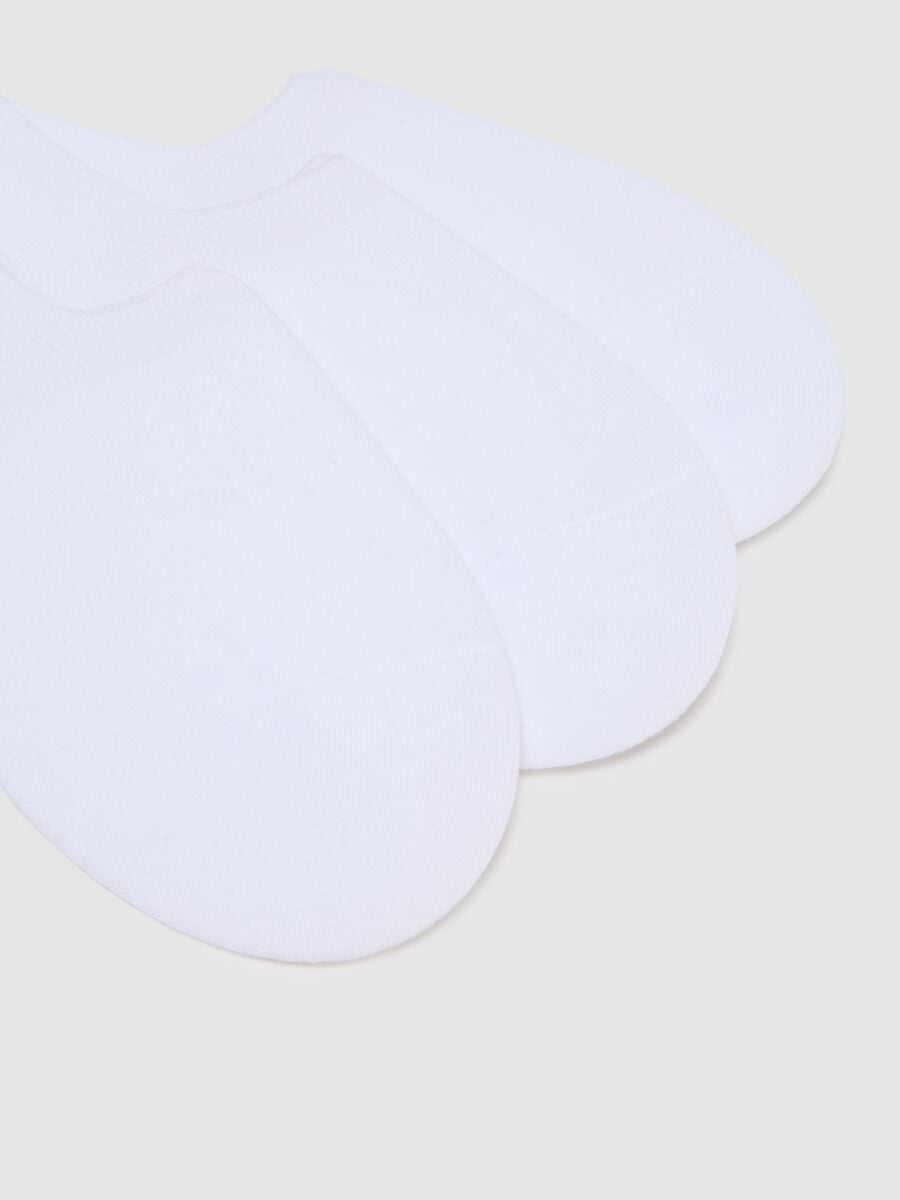 White Cotton Socks Set Regular Fit_1