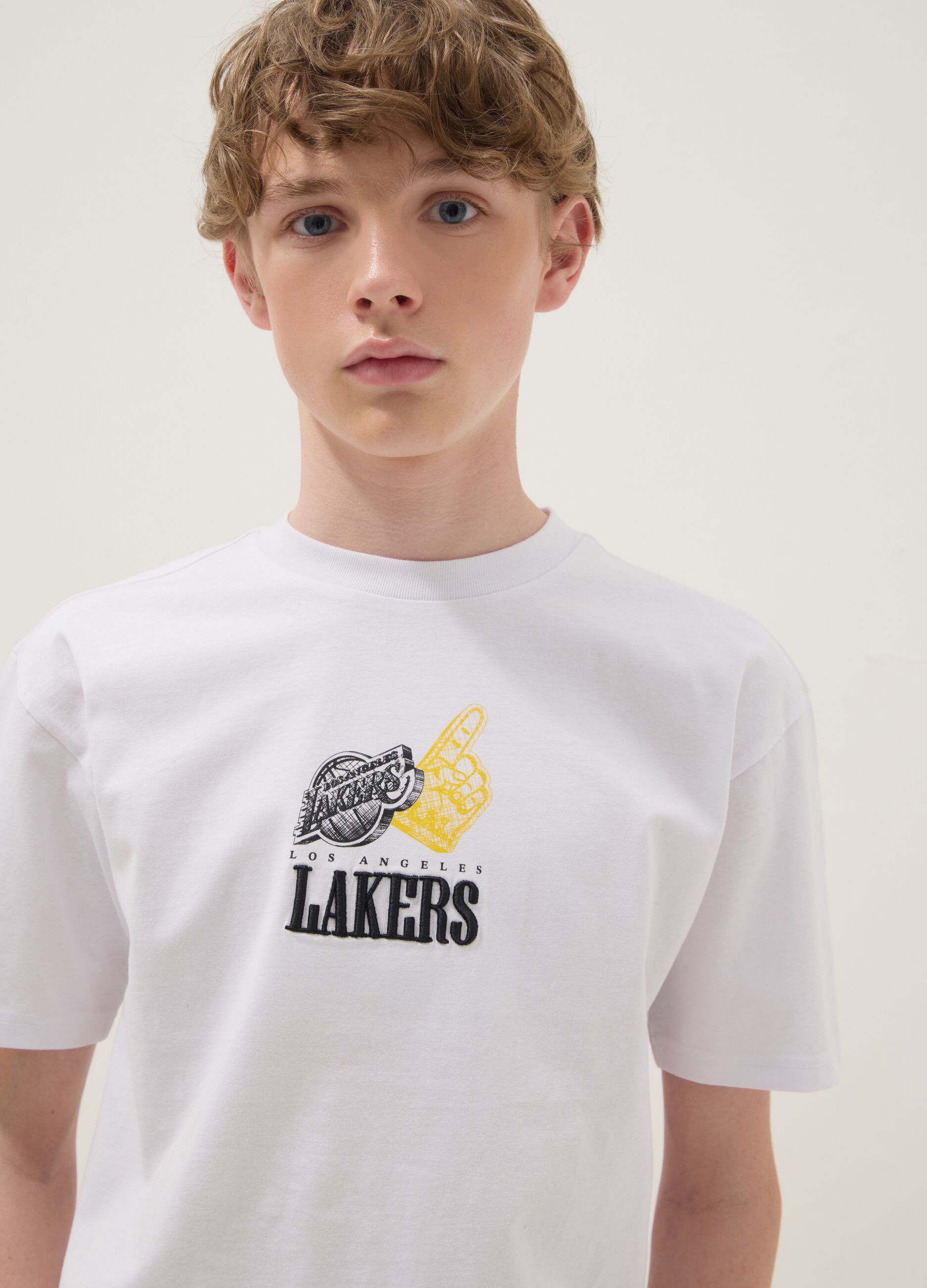 White short-sleeve pure cotton T-shirt