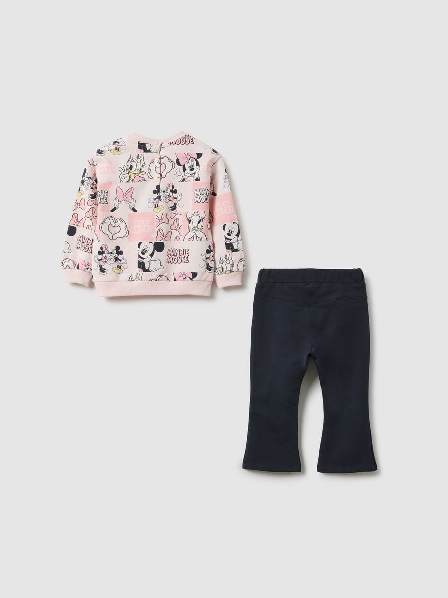 Set felpa pantalone Minnie multicolor da bimba in misto cotone regular fit_1