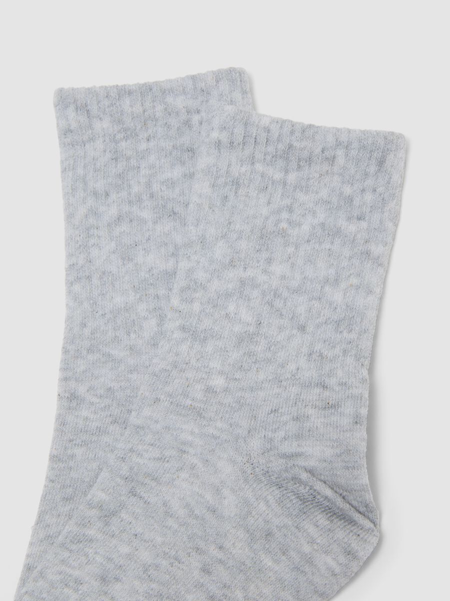 Girls&rsquo; multicolour midi socks 3-pack in stretch organic cotton_1