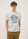 White printed pure cotton regular-fit T-shirt_0