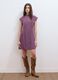 Purple relaxed-fit dress with short ruffle sleeves_1