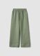 Green pure linen regular-fit trousers_4