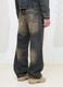 Wide Leg Denim Vintage Dark Blue_4