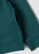 Green sweatshirt with collar in pure organic cotton_3