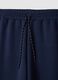 Blue wide leg trousers in stretch modal blend_5