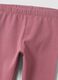Purple slim-fit organic cotton blend leggings for baby girl_2