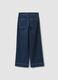 Blue wide-leg jeans in stretch cotton_5