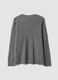 Grey stretch-fabric cardigan with deep V-neck_2
