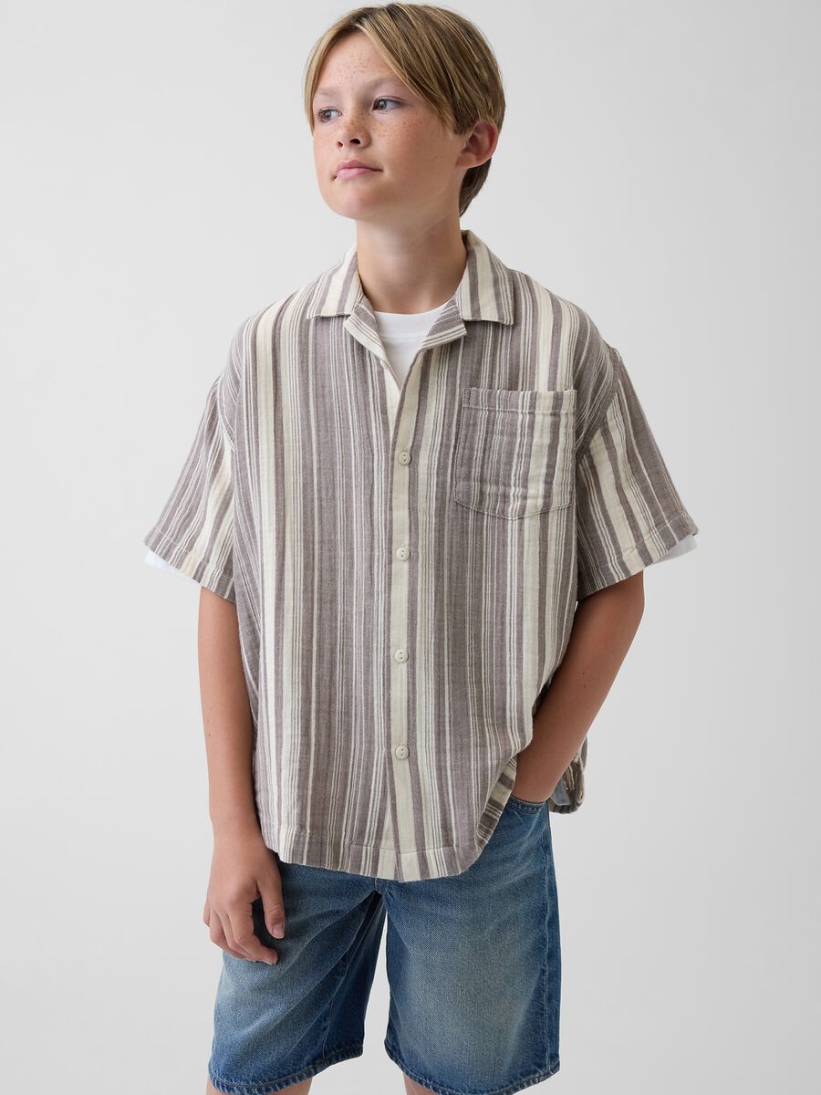 Pure cotton striped shirt_2