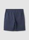 Grey cotton-blend shorts with elasticated waist, regular fit_2