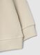 Beige pure cotton regular fit sweatshirt with print for baby_3