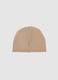Beige stretch cotton children's cap with Spider-Man print_1