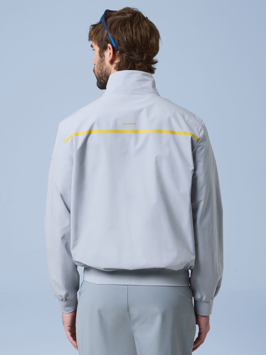 ALTAVIA SAILING grey windbreaker jacket with zip_3