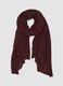 Red wool-blend scarf with fringed edges_0