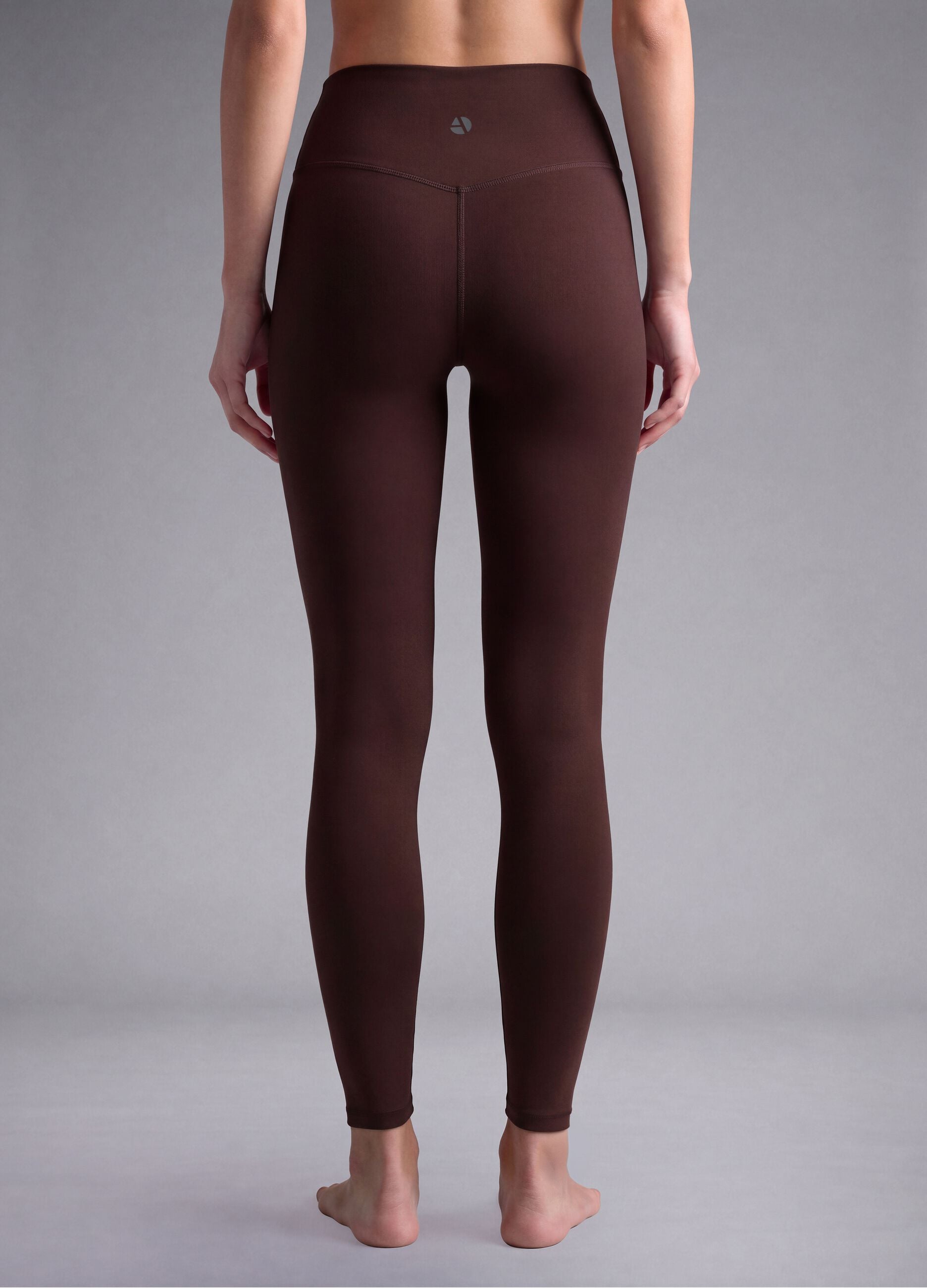 Brown high-waisted breathable stretch leggings ALTAVIA STUDIO