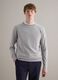 Regular fit grey crewneck sweater in pure cotton_2