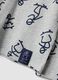 Grey organic cotton-blend pyjamas with all-over print for boys_2