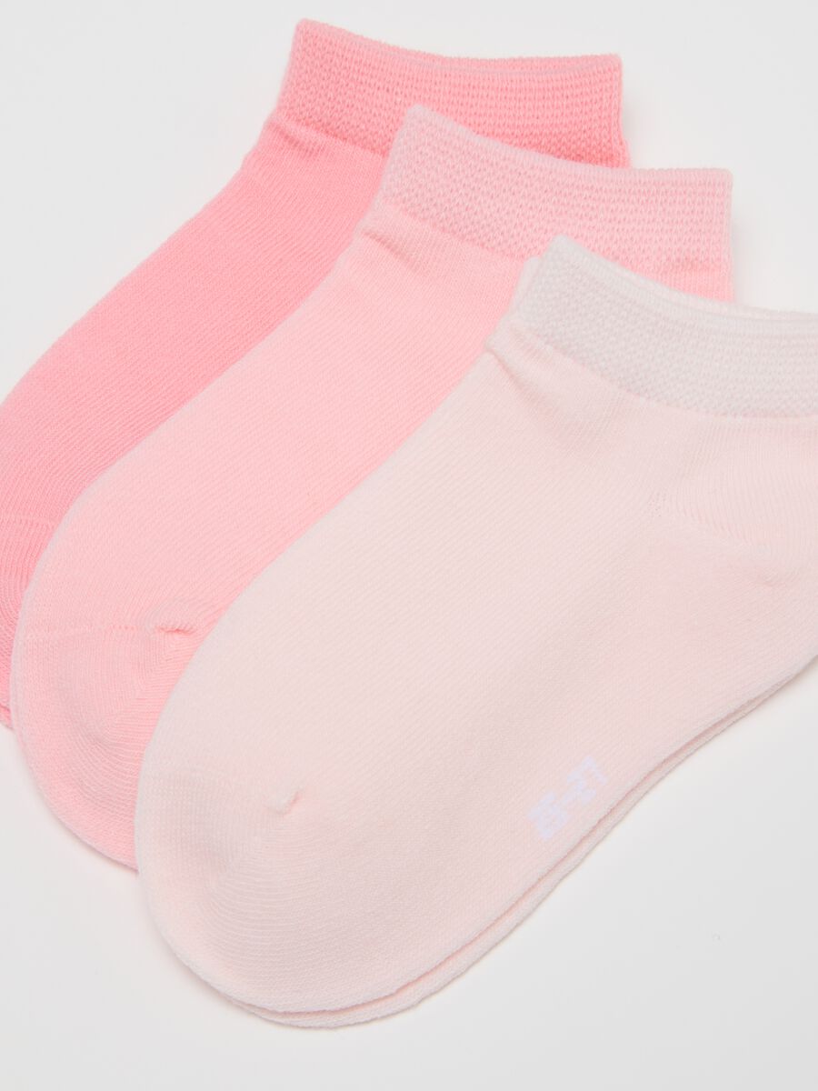 Multipack of multicoloured cotton ankle socks for girls_1