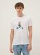 White Paul Frank print T-shirt in pure cotton, regular fit_1