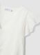 White pure cotton dress with broderie floral embroidery and V-neck_5