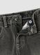 Grey pure cotton skater-fit shorts for boys_2