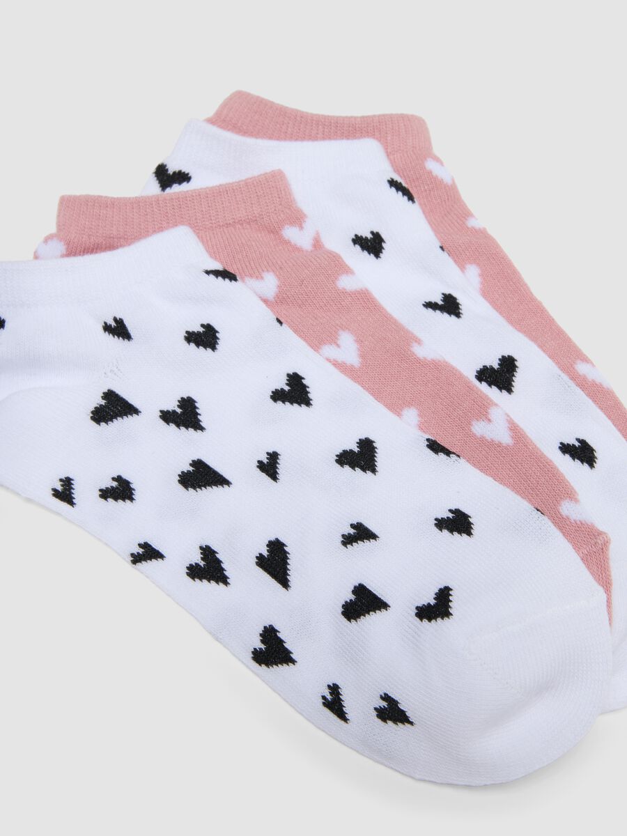 Pack of seven pink organic cotton socks_1