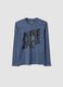 Grey relaxed-fit T-shirt in pure organic cotton for boys_0