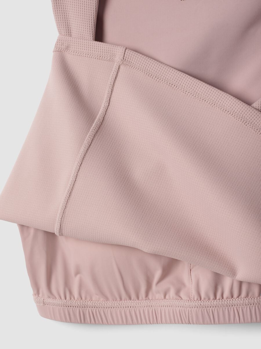 Top rosa crop in tessuto elasticizzato traspirante ALTAVIA STUDIO_7