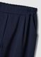 Blue Stretch Cotton Blend Trousers Regular Fit_5