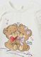 Felpa da bambina in cotone elasticizzato bianca regular fit con orsacchiotti_2