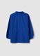 Blue school apron with Minecraft embroidery for boys_1