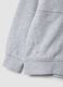 Grey organic cotton hooded sweatshirt with oversized fit for boys_3