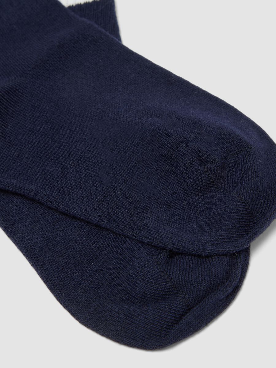 Girls&rsquo; multicolour organic stretch cotton midi socks 3-pack_2
