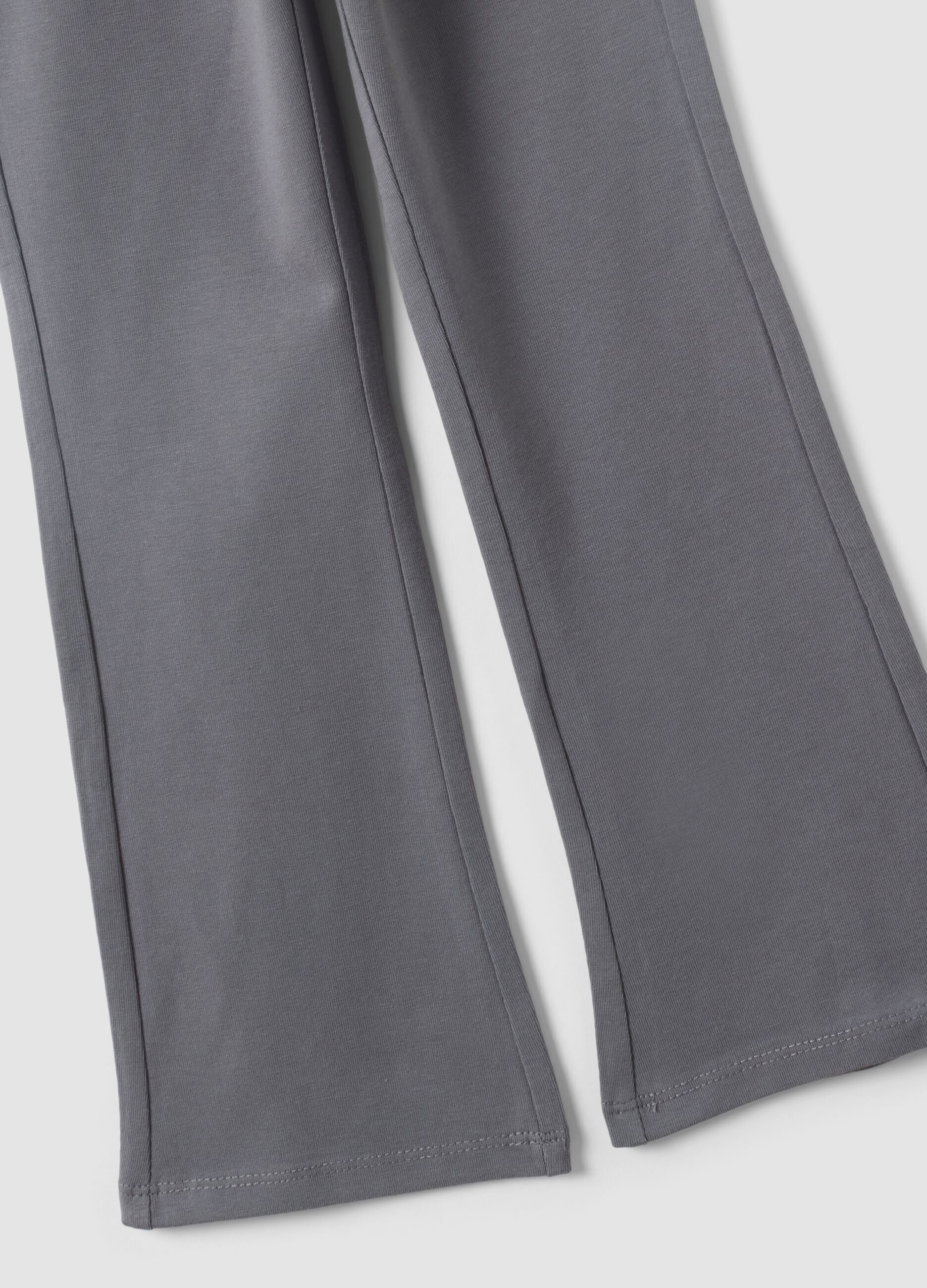 Pink and grey pure cotton jogging set with heart print for girls