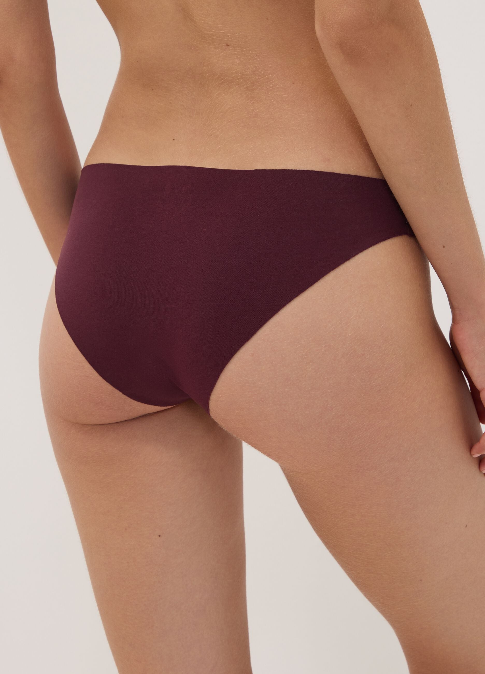 Purple stretch organic cotton briefs