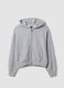 Grey organic cotton hooded sweatshirt_0
