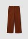 Brown pure cotton trousers_4