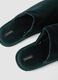 Padded green slippers for home_1