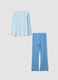 Light blue organic cotton pyjamas with Lilo & Stitch print_1