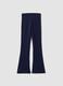 Girls&rsquo; blue slim-fit stretch organic cotton trousers_4
