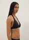 Black stretch triangle bikini top_3