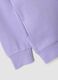 Felpa viola con cappuccio in puro cotone organico con stella regular fit per bimba_2