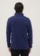 Blue full-zip sweatshirt with high neck and logo_3