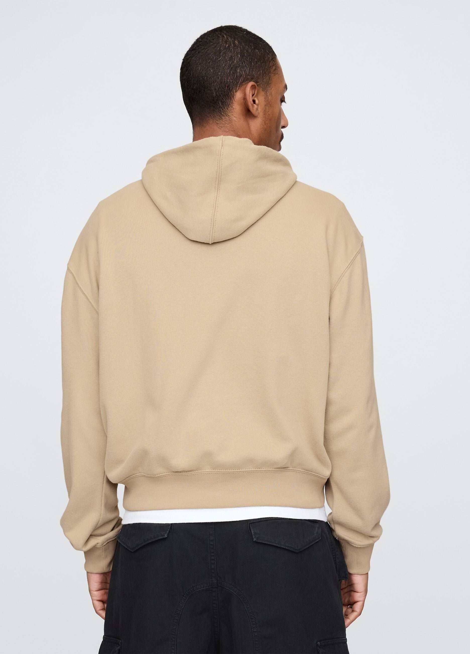 Beige Hoodie Sweatshirt Gap